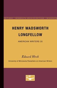 portada henry wadsworth longfellow - american writers 35: university of minnesota pamphlets on american writers (en Inglés)