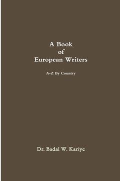 portada A Book of European Writers (en Inglés)