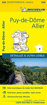 portada Allier Puy-De-De - Michelin Local map 326: Map