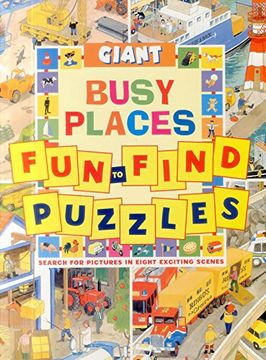 portada Giant Fun to Find Puzzles Busy Places (Fun to Find Puzzle Books)