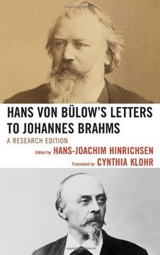 portada Hans von Bulow's Letters to Johannes Brahms: A Research Edition (en Inglés)