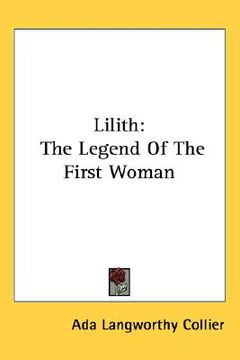 portada lilith: the legend of the first woman (in English)