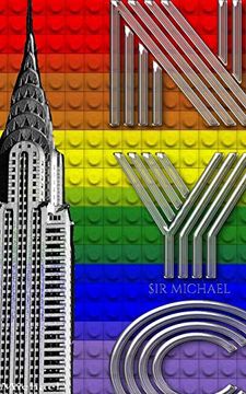 portada Rainbow Pride Iconic Chrysler Building new York City sir Michael Huhn Artist Drawing Journal (en Inglés)