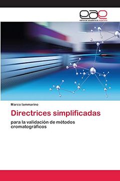 portada Directrices Simplificadas: Para la Validación de Métodos Cromatográficos (in Spanish)