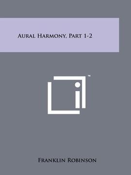 portada aural harmony, part 1-2 (en Inglés)