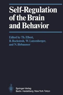 portada self-regulation of the brain and behavior (en Inglés)