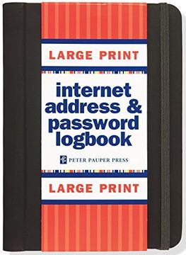 portada Large Print Internet Address & Password Logbook