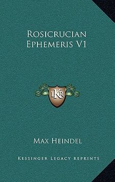 portada rosicrucian ephemeris v1 (en Inglés)