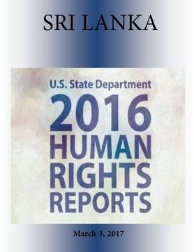 portada SRI LANKA 2016 HUMAN RIGHTS Report (en Inglés)