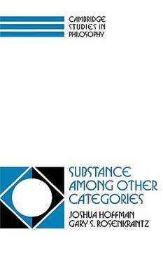 portada Substance Among Other Categories Hardback (Cambridge Studies in Philosophy) (en Inglés)
