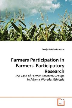 portada farmers participation in farmers' participatory research (en Inglés)