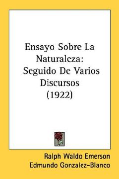 portada ensayo sobre la naturaleza: seguido de varios discursos (1922) (in English)