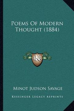 portada poems of modern thought (1884) (en Inglés)