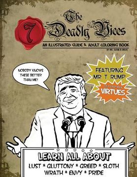portada The 7 Deadly Vices: An Illustrated Guide & Adult Coloring Book (in English)