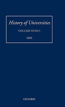 portada History of Universities: Volume Xviii (en Inglés)