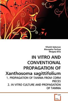 portada in vitro and conventional propagation of xanthosoma sagittifolium (en Inglés)