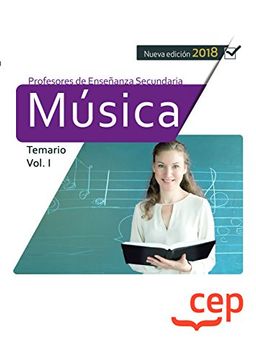 portada Cuerpo de Profesores de Enseñanza Secundaria. Música. Temario Vol. I.