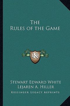 portada the rules of the game (in English)