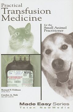 portada practical transfusion medicine for the small animal practitioner (en Inglés)