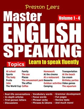 portada Preston Lee's Master English Speaking - Volume 1 - 4 (en Inglés)