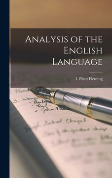 portada Analysis of the English Language [microform] (en Inglés)