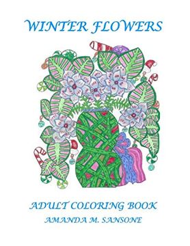 portada Winter Flowers: Adult Coloring Book (en Inglés)