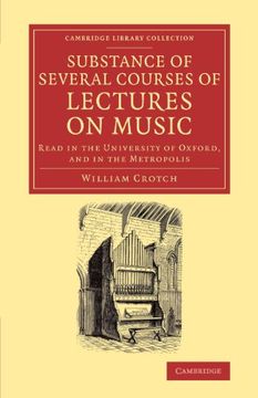 portada Substance of Several Courses of Lectures on Music (Cambridge Library Collection - Music) (in English)