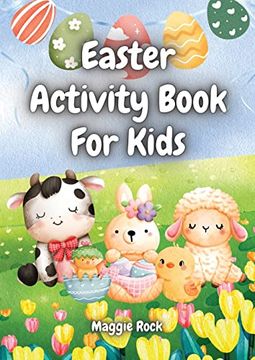 portada Easter Activity Book for Kids: Colouring, Word search, Number Search, Word Snake, Maze, Draw Grid, Animal Grid, Word Scramble, Sudoku, Wordoku, Cross (en Inglés)