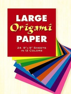 portada Large Origami Paper: 24 9" x 9" Sheets in 12 Colors 