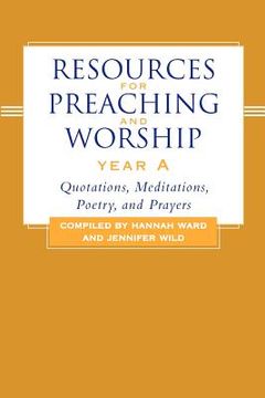 portada resources for preaching and worship year a (en Inglés)