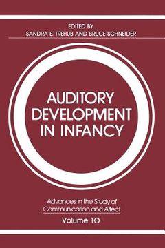 portada Auditory Development in Infancy (en Inglés)