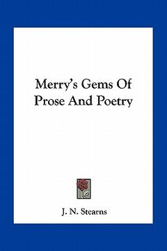 portada merry's gems of prose and poetry (in English)