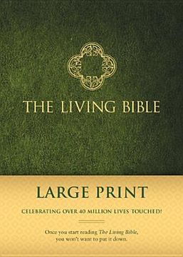 portada the living bible large print edition (in English)