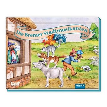 portada Trötsch Märchenbuch Pop-Up-Buch die Bremer Stadtmusikanten: Entedeckerbuch Beschäftigungsbuch (en Alemán)