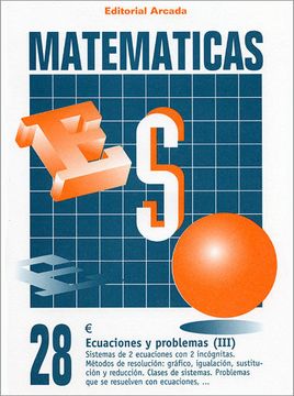 portada Cuaderno Matematicas 28 - Ecuaciones y Problemas (Iii) (Eso Matematicas)
