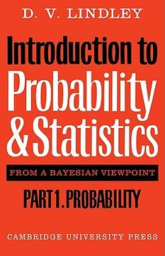 portada Introduction to Probability and Statistics From a Bayesian Viewpoint: Probability pt. 1 (en Inglés)