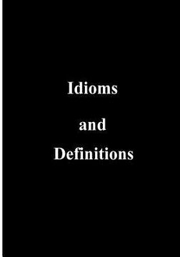 portada Idioms and Definitions (en Inglés)