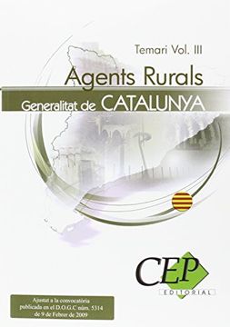 portada Agents Rurals de la Generalitat de Catalunya. Temari Vol. Iii.