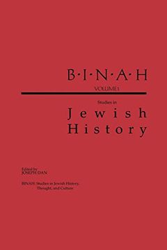 portada Binah: Volume i; Studies in Jewish History (en Inglés)