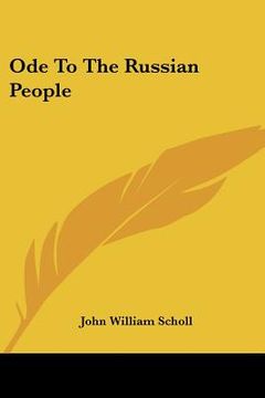 portada ode to the russian people (en Inglés)