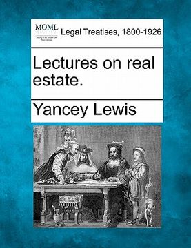portada lectures on real estate. (en Inglés)