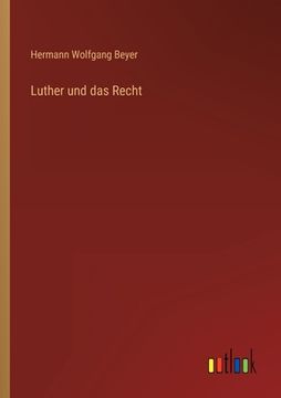 portada Luther und das Recht (in German)