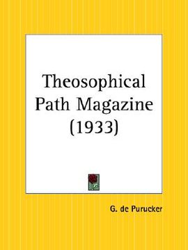 portada theosophical path magazine, january to december 1933 (en Inglés)