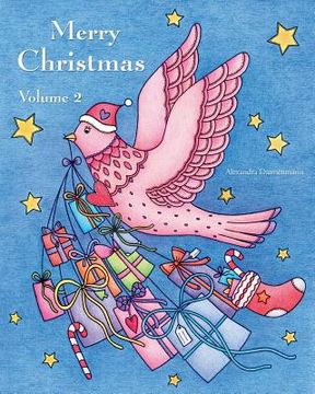 portada Merry Christmas - Volume 2: a beautiful Christmas Adult Coloring Book for Relaxation (en Inglés)