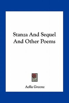 portada stanza and sequel and other poems (in English)