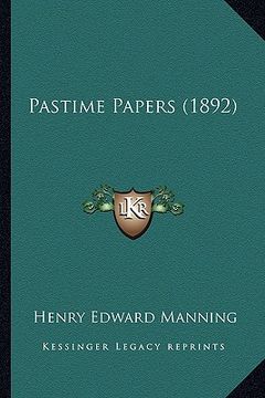 portada pastime papers (1892)