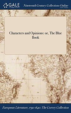 portada Characters and Opinions: or, The Blue Book