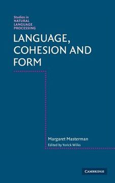 portada Language, Cohesion and Form Hardback (Studies in Natural Language Processing) 
