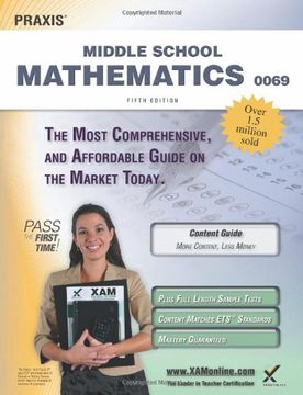portada Praxis ii Middle School Mathematics 0069 Teacher Certification Study Guide Test Prep 