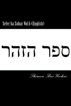 portada Sefer ha Zohar Vol.6 (English) (en Inglés)